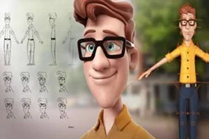 شاب كرتون ثلاثي الأبعاد كورس سيت courseset com