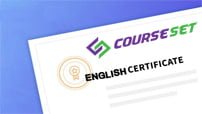 كورس سيت شهادة باللغة الانكليزية courseset com